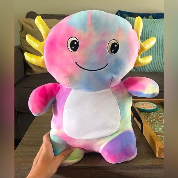 NWOT β¦ Cute & Cuddly Tie Dye Colorful Plushβ/ Stuffed Animal - Picture 1 of 4